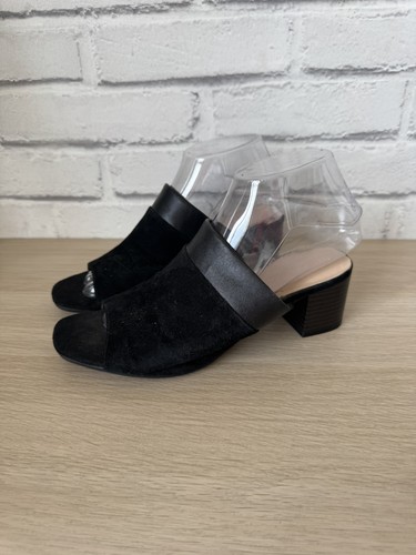 Black slip mules suede - m&s, on