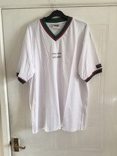 Vintage Caffreys Irish Ale T-Shirt Mens XL White V Neck Logo Beer Promo Stout GC