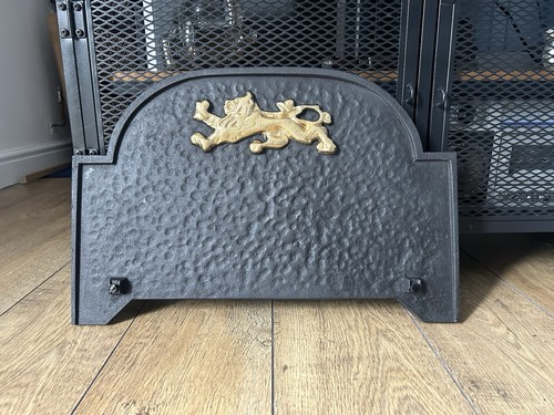 Vintage cast iron fire - iron,