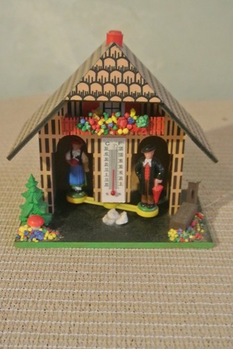 Vintage german weather house - german,