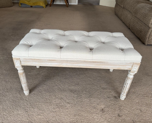 French style bench vintage - french,