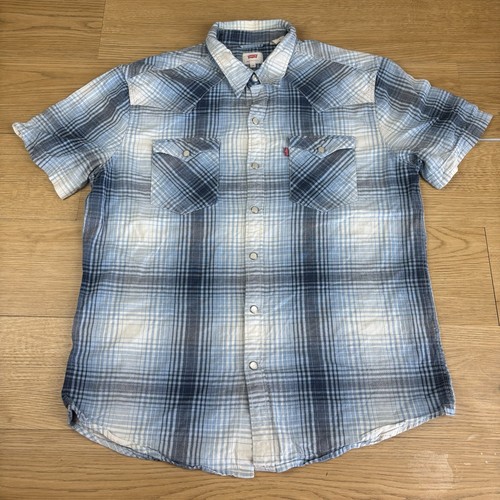 Levi blue white check - blue,