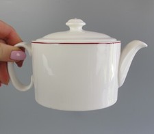 Royal Doulton Teapot for One. Hospitality Ultimate Hotel China. White red. 320ml