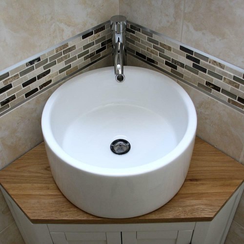 Off white bathroom vanity unit - white,