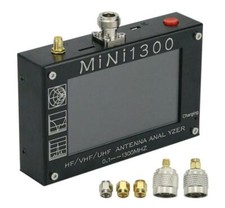 Mini1300 4.3" LCD 0.1-1300MHz HF/VHF/UHF ANT SWR Antenna Analyzer Meter Tester #