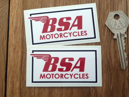 Bsa motorcycles 3in stickers - motorcycles,