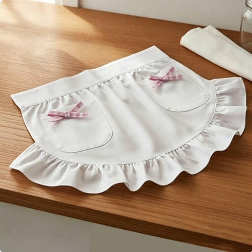 Maid style short apron vintage - style,
