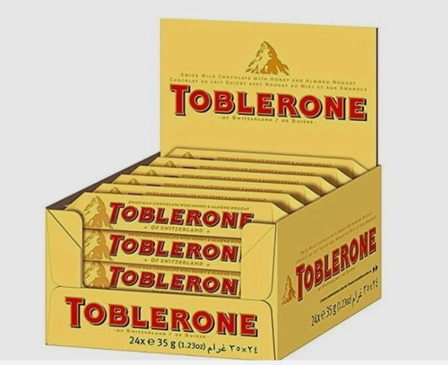 Toblerone milk chocolate bars - toblerone,