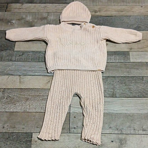 George pink ribbed - ribbed, knit