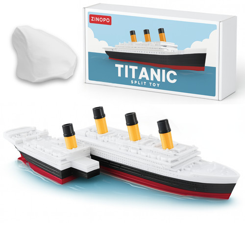 Split floating titanic - titanic, bath