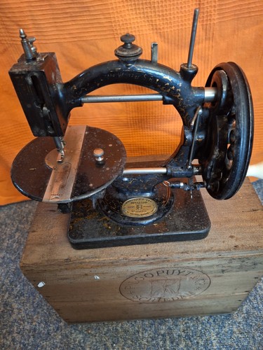 Rare antique lock - stitch, hand