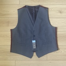 M&S Men's Blue/Grey Wool Blend