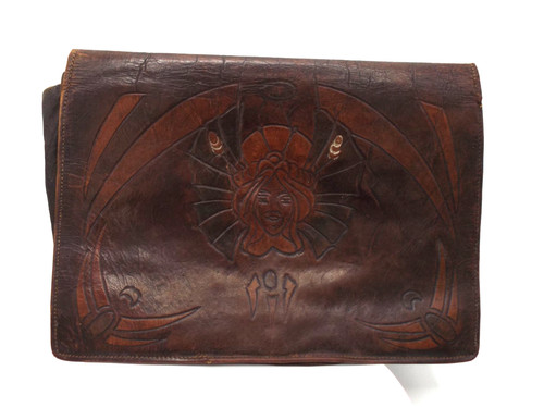 Edwardian leather handbag - edwardian, x