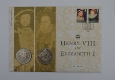 2009 Henry VIII  & Elizabeth I £5 Five Pounds Coin Cover