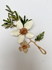 Enamel Flower Hair Vine Bridal