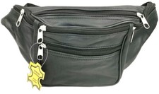 Brown black leather - black, hip