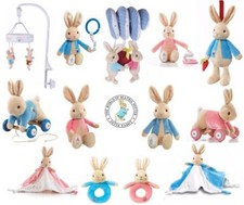 Peter Rabbit / Flopsy: Rattle  Spiral 1st Soft Toy Comforter  Pull Along  Mobile