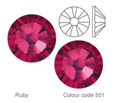 SWAROVSKI Crystals Ruby Foiled