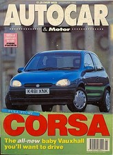 AUTOCAR MAGAZINE 03-FEB-93 -