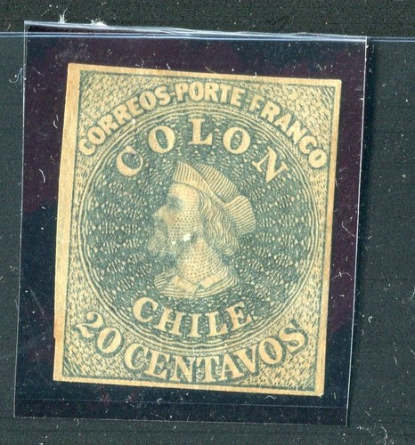Chile 1854 classic imperf - chile;,