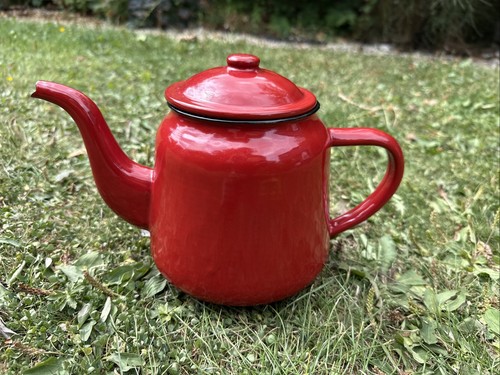 Vintage red enamel - vintage,