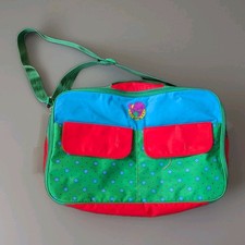 Vintage Barney 1993 Vintage Messenger Bag Barney the Dinosaur Red Colorblock 