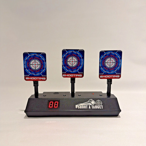 Auto resetting electric target - auto,