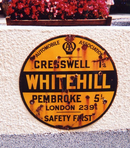 Photo 6x4 old sign - old, aa