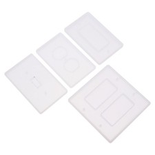  4 Pcs Silicone Ornament Mold for Resin Crystal Epoxy Panel Mould