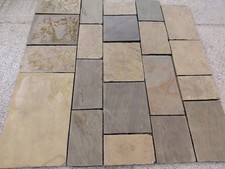 Original Victorian Reclaimed Yorkstone Paving Coursed And Polished The Finest