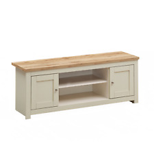 TV Unit Modern Living Furniture 2 Door Cabinet with Open Storage 2 Colours
