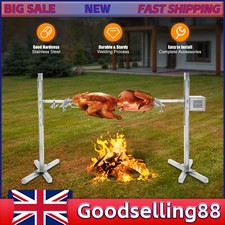 30kg Spit Hog Roaster BBQ Lamb Goat Rotisserie Spit Roast Grill Barbecue Steel