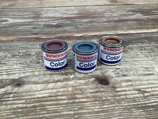 Humbrol 14ml Plastic Model Kit Paints x3 Tins Matt 27 & 70, Metallic 12