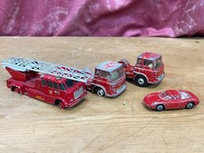 VINTAGE DIECAST TOY CARS CORGI LESNEY HUSKY ETC FIRE ENGINE FERRARI TRUCKS