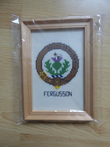 Framed embroidered family - embroidered,