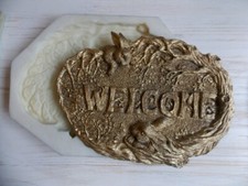 Large Welcome Wall Plaque Silicone Rubber Mould