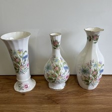 Aynsley Wild Tudor Bud Vases x