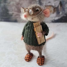 Cute Needle Felted Mouse –