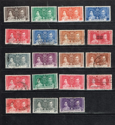 British 1937 coronation issues - british,