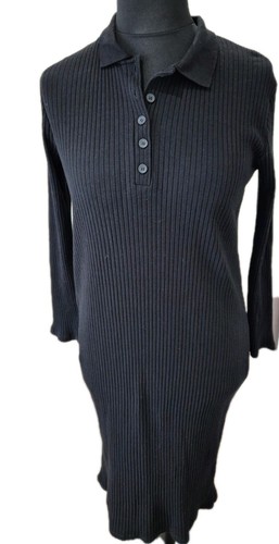 Zara midi dress black - dress, cotton