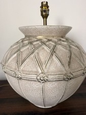 Vintage Pottery Decorative Large Table Lamp fully Tested Great Condition.