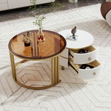 Round Nesting Coffee Table Set