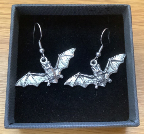 Pair bat silver pewter - a,