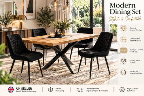 Modern dining table - table, 4