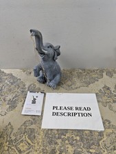 GIGALUMI Upgraded Elephant Statue Garden Decoration True Watering Elephant Figur