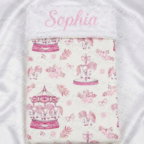 Carousel baby girls - girls, pink