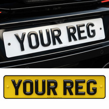Custom UK Number Plates Road Legal  3D 4D Gel Styles Fast Shipping DVLA Approved