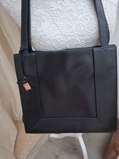 Radley black leather tote bag