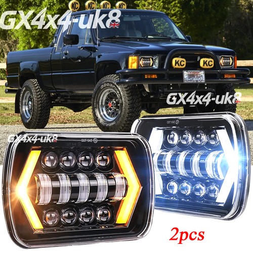 Pair 5x7 7x6 led headlights - 5x7/7x6'',