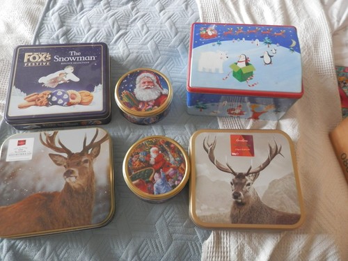 Christmas biscuit tins - biscuit,